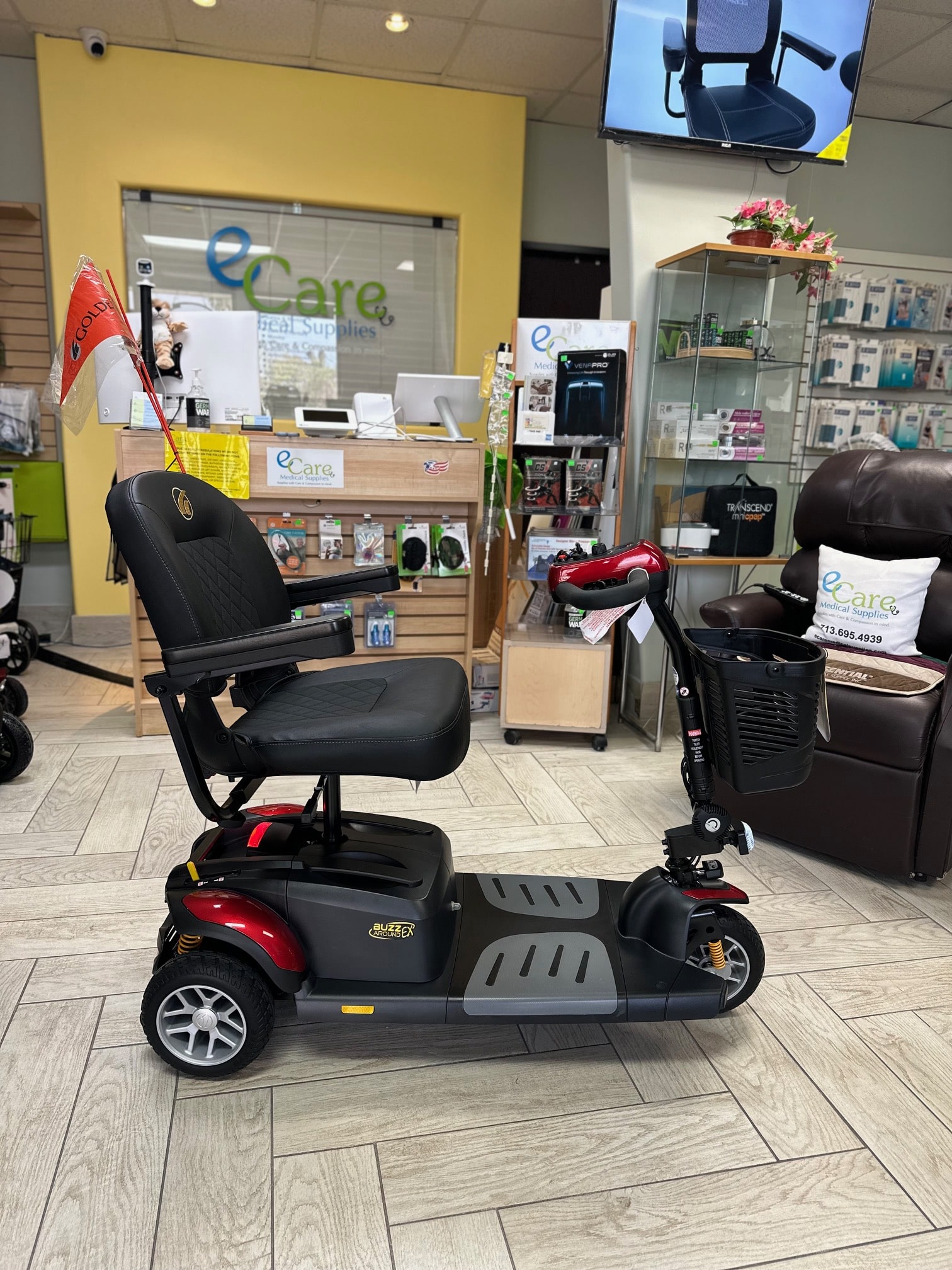 BuzzAround Extreme Full Size Portable Power Scooter-330 Lb Cap
